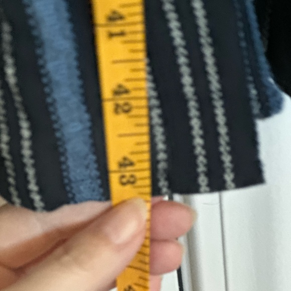 Jolt Navy Striped Button-Down Dress. Tie Belt, scoop neckline,& pockets New - Picture 9 of 12